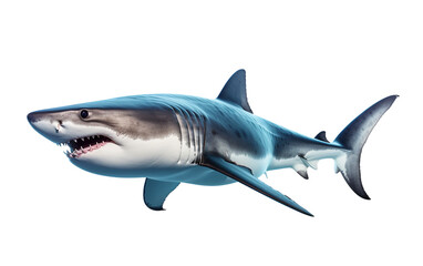 Shark on Transparent Background.