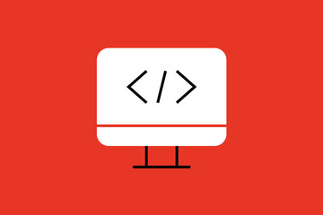 programming illustration. Vector illustration in flat style design.