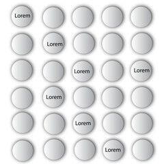 set of round labels
