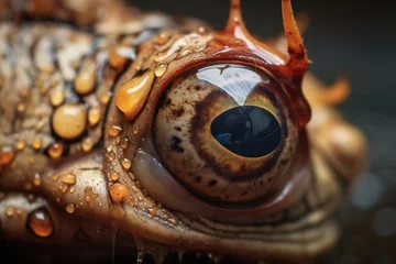 Fototapeten close-up of toads eye © studioworkstock