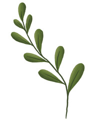 Green Leaf Pastel With Textured Graphic Element