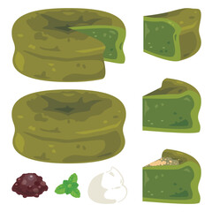 抹茶のガトーショコラセット