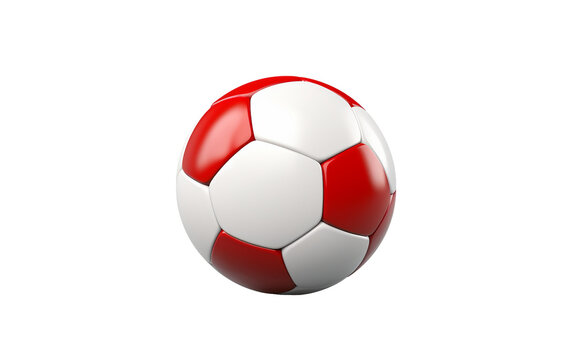 Image of Soccer Ball on Transparent Background.