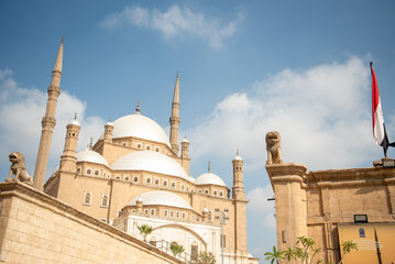 Fototapeta na wymiar エジプトカイロにあるムハンマドアリーモスクのとても美しい風景