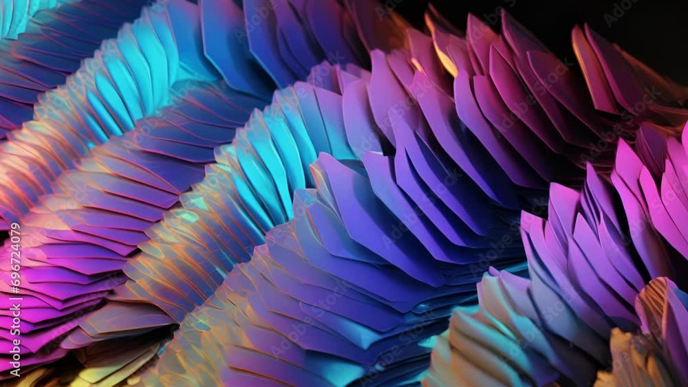 Poster a scan of a erflys wing, showcasing the iridescent colors produced by quantum interference as light 
