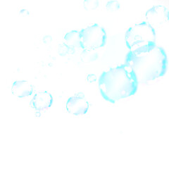 soap bubbles in water