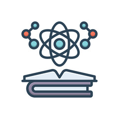 Color illustration icon for physics 