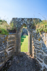 Window niche in an old church ruin