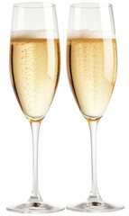 champagne isolated on transparent background
