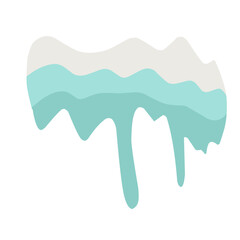 snow drop dripping liquid