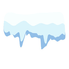 Fototapeta premium snow drop dripping liquid