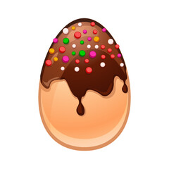 Ferrous-White Chocolate egg. Chocolate egg, surprise for Easter