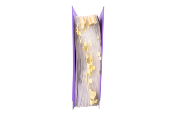 Office folder with documents and yellow bookmarks. Transparent background. PNG