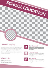 business flyer design vector template abstract 