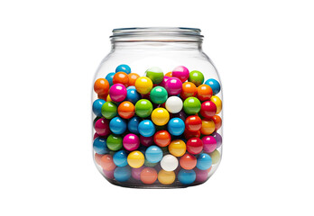 colorful jelly beans in a jar