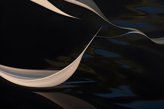 lily in the water with faded glow