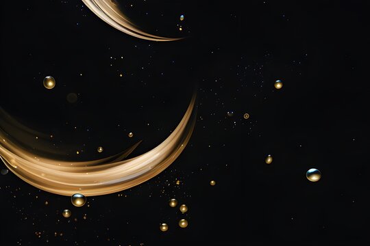 stars and glowing smoke in the night