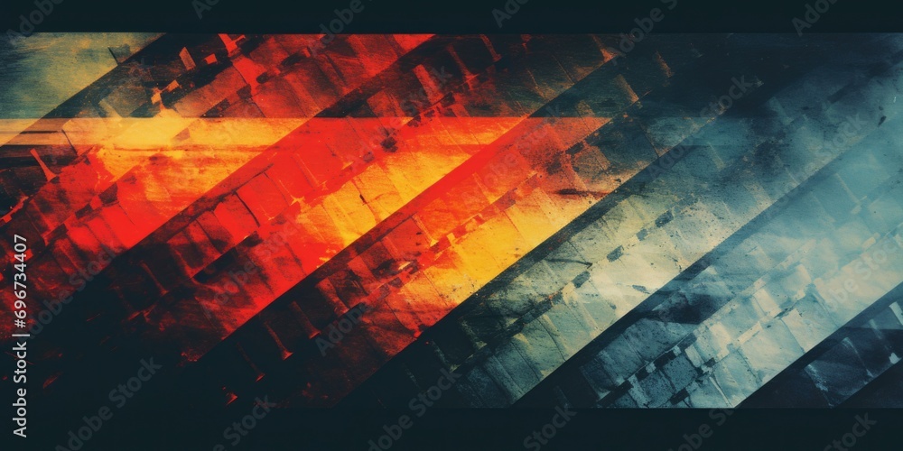 Poster A captivating image of a fire and smoke background. Perfect for adding intensity and drama to any project