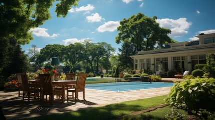 Fototapeta premium 4k photorealistic interior scene from Pickleball court,