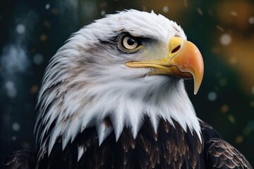 Obraz premium A detailed view of a bird of prey. Perfect for wildlife enthusiasts and nature lovers