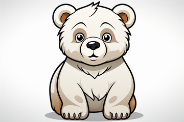 cartoon style of a bear