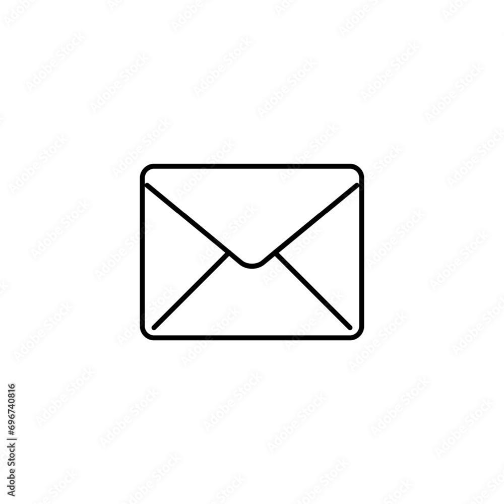 Poster cemail thin outline icon for website or mobile app
