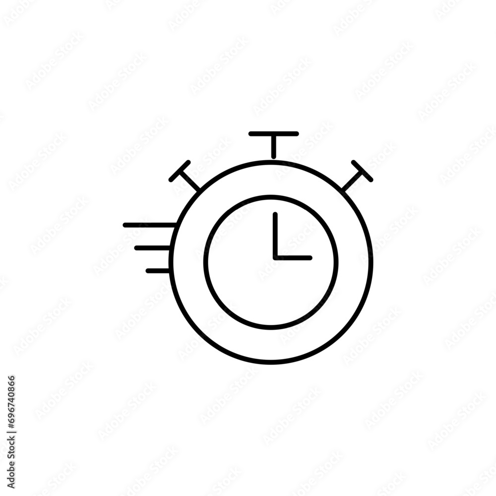 Poster quick response thin outline icon for website or mobile app