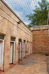 Architectural details of the Johannesburg prison where Mandela was imprisoned
