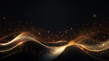 Luxury wave sparkling particles background abstract comeliness 