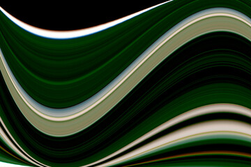 Abstract background with wavy green lines. Fashionable background for design.