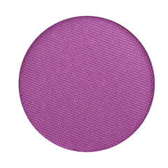 Hot pink eye shadow on white background, top view. Decorative cosmetics