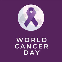 Flyers honoring World Cancer Day or promoting related events might utilize World Cancer Day vector graphics. design of flyers, celebratory materials.