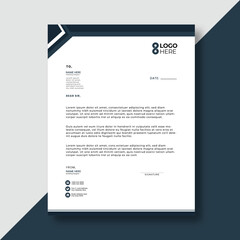 free vector corporate letterhead design template
