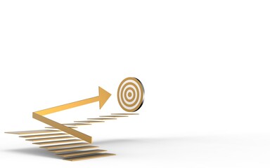 Successful go on-target, Winning over the competitors, Follow the dream, Conquer the goal, Overcome the obstacle, Creative concept Copy space