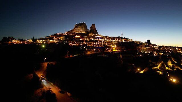 U&ccedil;hisar is a town in the Nevşehir District, Nevşehir Province in Cappadocia, Turkey. Its population is 3,555. It is 7 kilometres east of Nevşehir, 12 kilometres west of &Uuml;rg&uuml;p.
