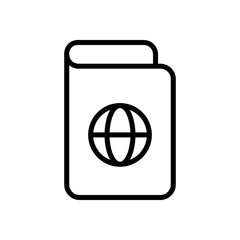 Passport icon design template