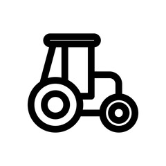 Tractor icon design concept