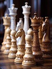 Intellectual Chess Pieces for Strategic Study Rooms