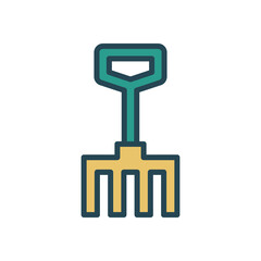 Pitchfork icon design concept
