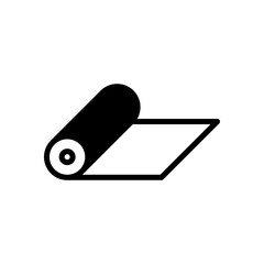 Yoga Mat icon design tempate