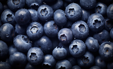 Fresh blueberries fruit background