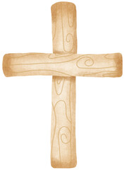 Wooden fence cartoon style