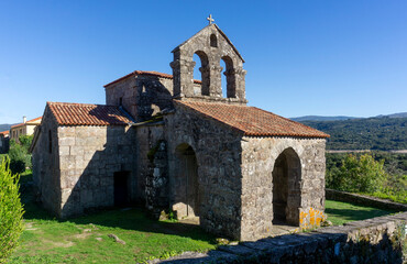 Visigothic church of San Comba de Bande (8th century). Ourense, Galicia, Spain.