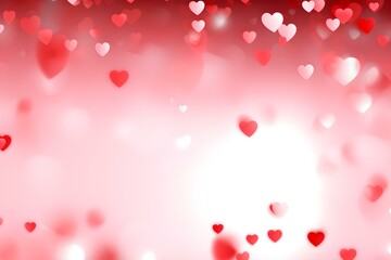 Fototapeta na wymiar Love Valentine's Background With Hearts.