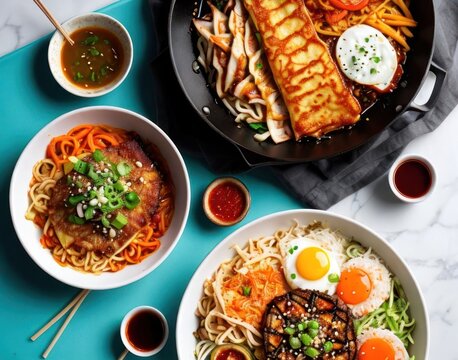 Korean Food. Korean Culinary Delights. Stunning Images of Korean Culinary Creations
