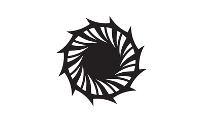 Letter O Black Hole Logo