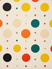 Playful Nursery Delight: Polka Dot Patterns and Simplistic Circles