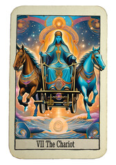 Tarot card 7 the chariot: Succour, providence, war, triumph, presumption, vengeance, trouble