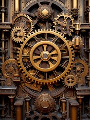 Steampunk Mechanical Wonder: Captivating Gears for Industrial Spaces