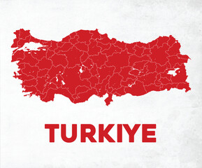 Detailed Turkiye Map